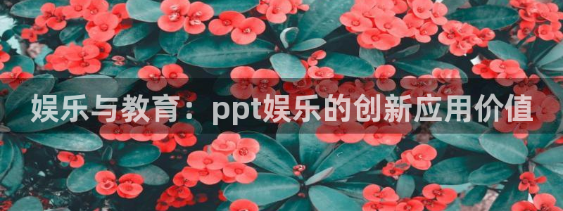 新航娱乐注册：娱乐与教育：ppt娱乐的创新应用价值