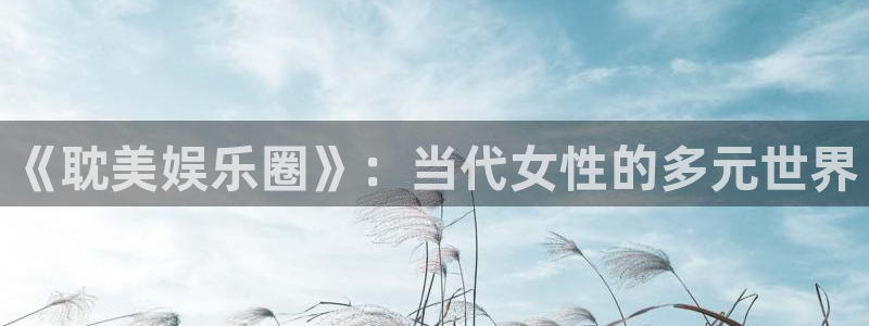 新航娱乐注册：《耽美娱乐圈》：当代女性的多元世界